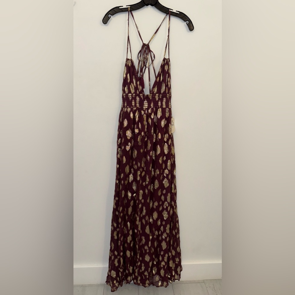 Altar'd State Purple and Gold Sundress - NEW